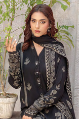 Lakhany Printed Pashmina Unstitched 3 Piece Suit,D-14