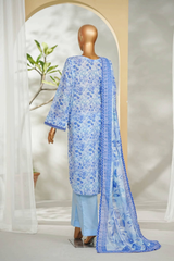Bin Saeed Stitched 3 Piece Exclusive Printed Lawn Vol-01 Collection'2026-LSM-2705 BLUE