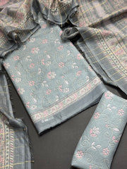 Bin Saeed Printed Lawn Unstitched 3 Piece Suit - D-67