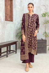 Lakhany Printed Pashmina Unstitched 3 Piece Suit, D-01