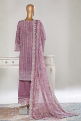Bin Saeed Stitched 3 Piece Luxury White & White Emb Collection'2026-NSM-2570