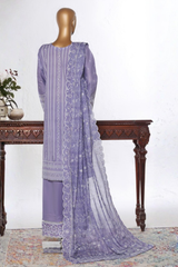 Bin Saeed Stitched 3 Piece Luxury White & White Emb Collection'2026-NSM-2577