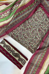 Bin Saeed Printed Lawn Unstitched 3 Piece - AS - 2545 - Summer Collection