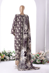 Bin Saeed Stitched 3 Piece Printed Vol-01 Collection'2025-WK-2372-purple