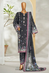Bin Saeed Stitched 3 Piece Exclusive Printed Lawn Vol-01 Collection'2026-LSM-2699 BLACK