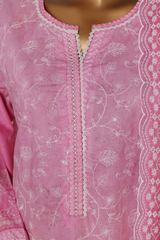 Bin Saeed Stitched 3 Piece Luxury White & White Emb Collection'2026-NSM-2575