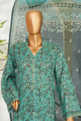 Bin Saeed Stitched 3 Piece Exclusive Printed Lawn Vol-01 Collection'2026-LSM-2700 GREEN
