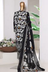 Bin Saeed Stitched 3 Piece Exclusive Printed Khaddar Vol-15 Collection'2025-WK-2670-BLACK