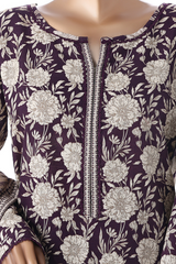 Bin Saeed Stitched 3 Piece Printed Vol-01 Collection'2025-WK-2372-purple