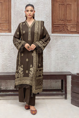 Lakhany Printed Pashmina Unstitched 3 Piece Suit,D-19