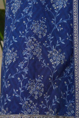 Bin Saeed Stitched 3 Piece Exc Printed Lawn Vol-06 Collection'2025-NSM-2483-blue