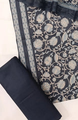 Bin Saeed Digital Printed Cotton Cambric Unstitched 3 Piece Suit - Design-40 - BS25DCC - Black - Summer Collection