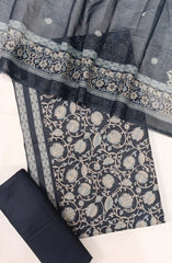 Bin Saeed Digital Printed Cotton Cambric Unstitched 3 Piece Suit - Design-40 - BS25DCC - Black - Summer Collection