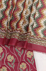 Bin Saeed Digital Printed Cotton Cambric Unstitched 3 Piece Suit - Design-15 - BS25DCC - pink - Summer Collection