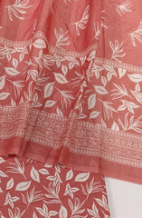 Bin Saeed Digital Printed Cotton Cambric Unstitched 3 Piece Suit - Design-24- BS25DCC - Pink- Summer Collection