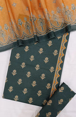 Bin Saeed Digital Printed Cotton Cambric Unstitched 3 Piece Suit - Design-18 - BS25DCC - green - Summer Collection