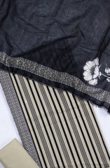 Bin Saeed Digital Printed Cotton Cambric Unstitched 3 Piece Suit - Design-42 - BS25DCC - Beige - Summer Collection