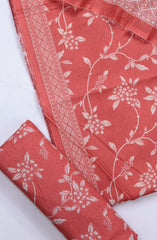 Bin Saeed Digital Printed Cotton Cambric Unstitched 3 Piece Suit - Design-17 - BS25DCC - Pink - Summer Collection