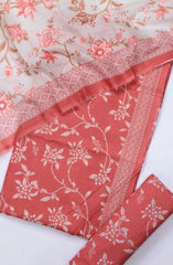 Bin Saeed Digital Printed Cotton Cambric Unstitched 3 Piece Suit - Design-17 - BS25DCC - Pink - Summer Collection