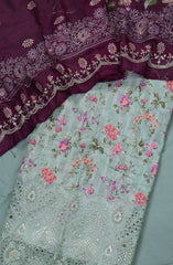 Bin Saeed Embroidered Cotton Unstitched 3 Piece Suit - Design-06 - BS25MDS - Pista Green - Mid Summer Collection