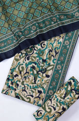 Bin Saeed Printed Khaddar Unstitched 3 Piece Suit - Design-5 - BS25KHD - Green - Winter Collection
