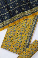 Bin Saeed Printed Khaddar Unstitched 3 Piece Suit - Design-7 - BS25KHD - Yellow - Winter Collection