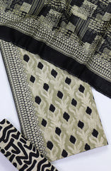 Bin Saeed Printed Khaddar Unstitched 3 Piece Suit - Design-10 - BS25KHD - Green - Winter Collection