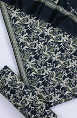 Bin Saeed Printed Khaddar Unstitched 3 Piece Suit - Design-9 - BS25KHD - Black - Winter Collection