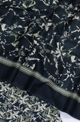 Bin Saeed Printed Khaddar Unstitched 3 Piece Suit - Design-9 - BS25KHD - Black - Winter Collection