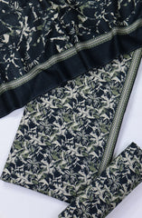 Bin Saeed Printed Khaddar Unstitched 3 Piece Suit - Design-9 - BS25KHD - Black - Winter Collection