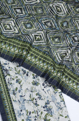 Bin Saeed Printed Khaddar Unstitched 3 Piece Suit - Design-11 - BS25KHD - Green - Winter Collection