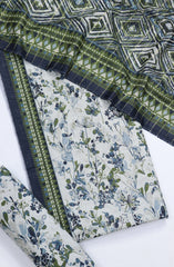 Bin Saeed Printed Khaddar Unstitched 3 Piece Suit - Design-11 - BS25KHD - Green - Winter Collection