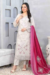 Mabel By Tawakkal Unstitched 3 Piece Emb Fancy Lawn Collection-D-1021