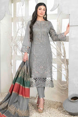 Mabel By Tawakkal Unstitched 3 Piece Emb Fancy Lawn Collection-D-1027