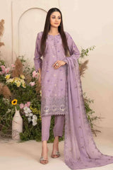 Zarna By Tawakkal Unstitched 3 Piece Emb Lawn Collection-D-1166