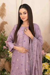 Zarna By Tawakkal Unstitched 3 Piece Emb Lawn Collection-D-1166