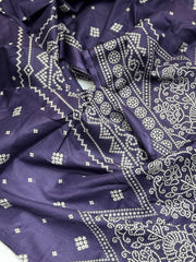 Bin Saeed Printed Lawn Unstitched 3 Piece Suit - D-78