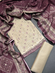 Bin Saeed Printed Lawn Unstitched 3 Piece Suit - D-80