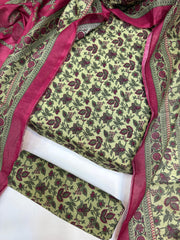 Bin Saeed Printed Lawn Unstitched 3 Piece - AS - 2522 - grey - Summer Collection