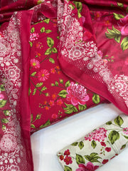 Bin Saeed Printed Lawn Unstitched 3 Piece - AS - 2531 - Summer Collection