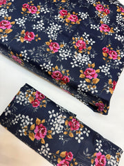 Bin Saeed Printed Lawn Unstitched 3 Piece - AS - 2528 - Summer Collection