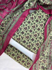 Bin Saeed Printed Lawn Unstitched 3 Piece - AS - 2522 - grey - Summer Collection