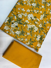 Bin Saeed Printed Lawn Unstitched 3 Piece - AS - 2523 - - Summer Collection