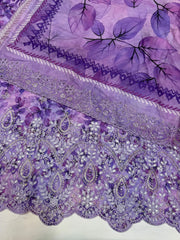 Bin Saeed Embroiderd Lawn Unstitched 3 Piece - AS - 2624 - Summer Collection