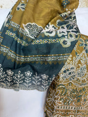 Bin Saeed Embroiderd Lawn Unstitched 3 Piece - AS - 2625 - Summer Collection