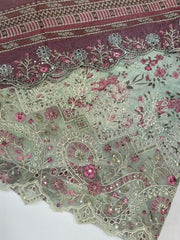 Bin Saeed Embroiderd Lawn Unstitched 3 Piece - AS - 2626 - Summer Collection