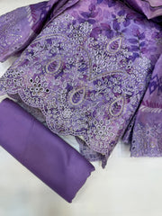 Bin Saeed Embroiderd Lawn Unstitched 3 Piece - AS - 2624 - Summer Collection