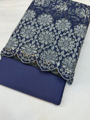 Bin Saeed Embroiderd Lawn Unstitched 3 Piece - AS - 2628 - Summer Collection