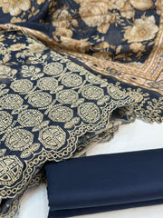 Bin Saeed Embroiderd Lawn Unstitched 3 Piece - AS - 2622 - Summer Collection