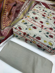 Bin Saeed Printed Lawn Unstitched 3 Piece - AS - 2542 - Summer Collection